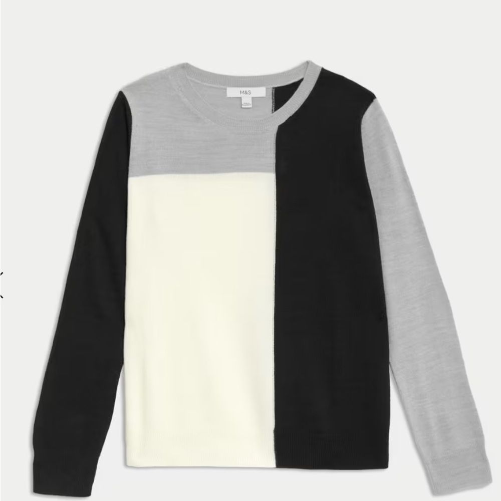 Marks & Spencer colour block sweater
